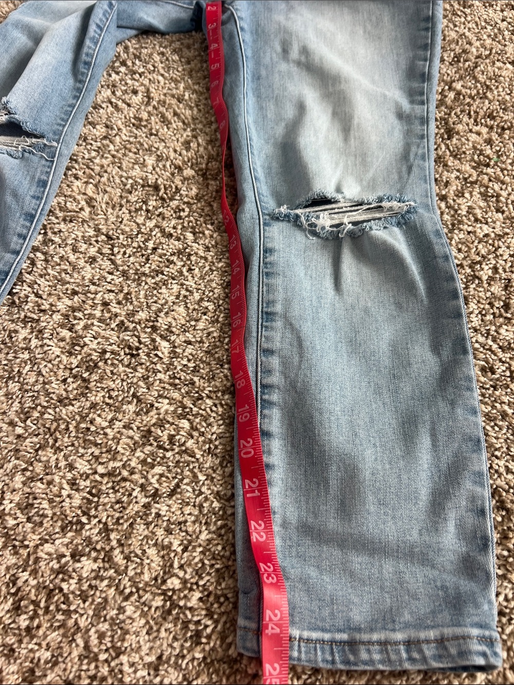 Wonderly Hi-Rise Skinny Crop Distressed Skinny Jeans Size 10R - Picture 7 of 11